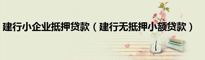 小額融資車做抵押(小額車抵押貸款)? (http://www.osahdrypack.cn/) 知識問答 第1張