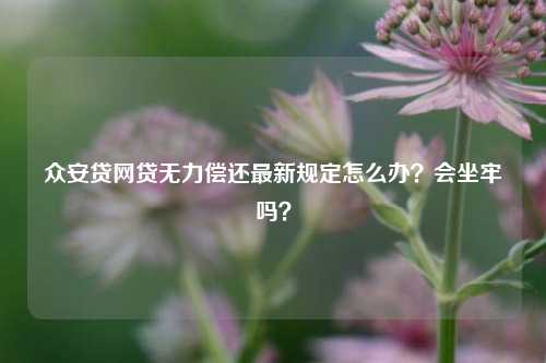 眾安貸(眾安貸款app)? (http://www.osahdrypack.cn/) 知識問答 第1張