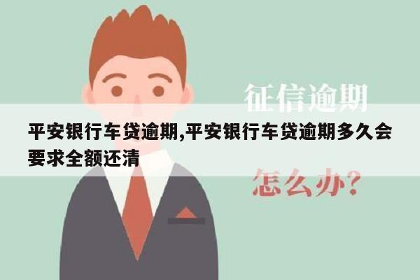 平安銀行車主貸(車主貸平安銀行一次還清)? (http://www.osahdrypack.cn/) 知識問答 第1張
