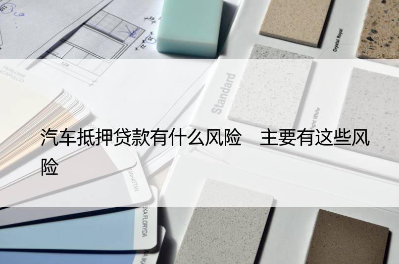 車輛抵押貸款風險(抵押貸款車輛風險分析)？ (http://www.osahdrypack.cn/) 知識問答 第1張